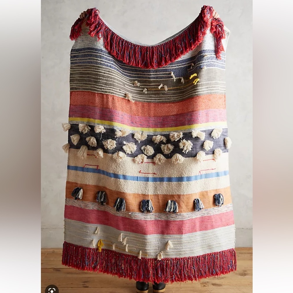 Anthropologie x All Roads Designs Tufted Desert Throw